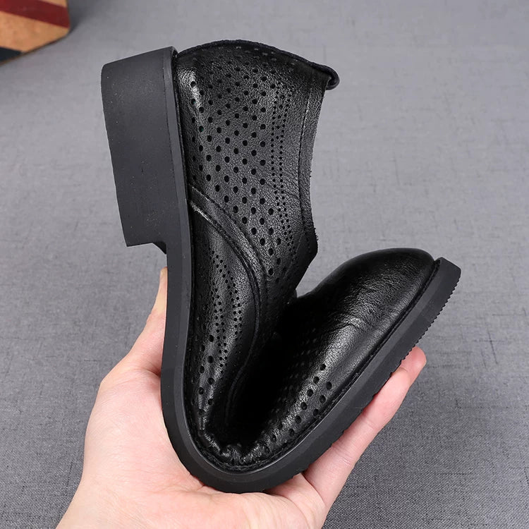Men's Black Wedding Shoes, Breathable, Pointed Toe