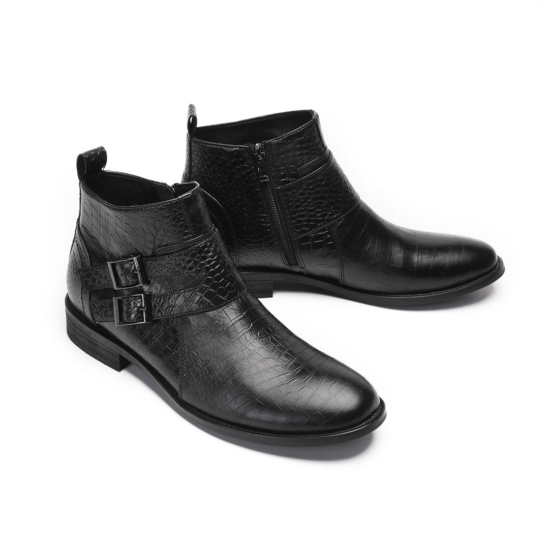 Men's Leather Chelsea Boots – Business, British Style – Style 31