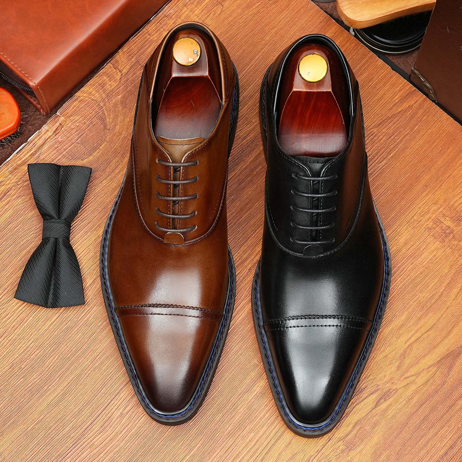 Men's Genuine Leather Oxford Shoes, Business, Formal