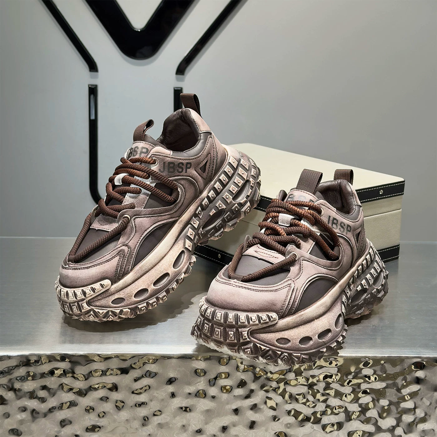 Men's Platform Chunky Dad Sneakers 2026 Spring New