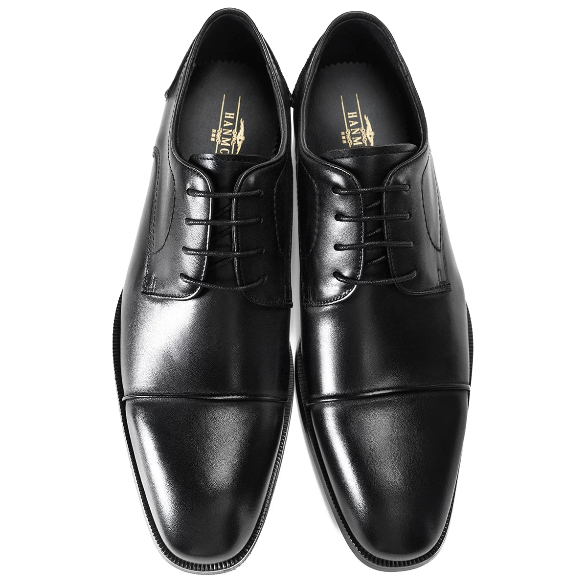 Men's Genuine Leather Derby Shoes, Pointed Toe, Business