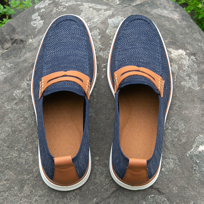 Men's Leather Loafers - Comfortable Non-Slip Business Shoes 13