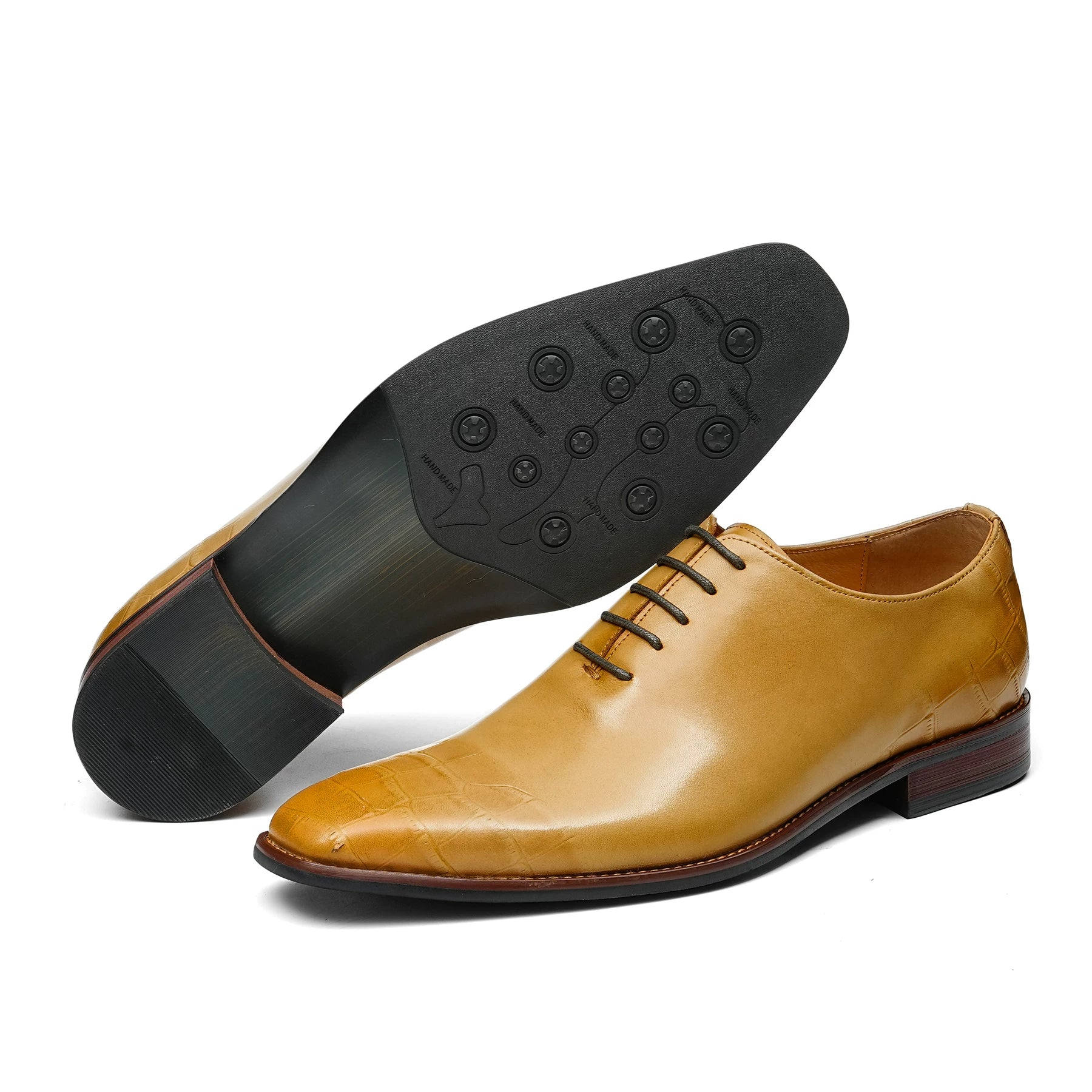 Men's Genuine Leather Leather Shoes, Breathable, Business