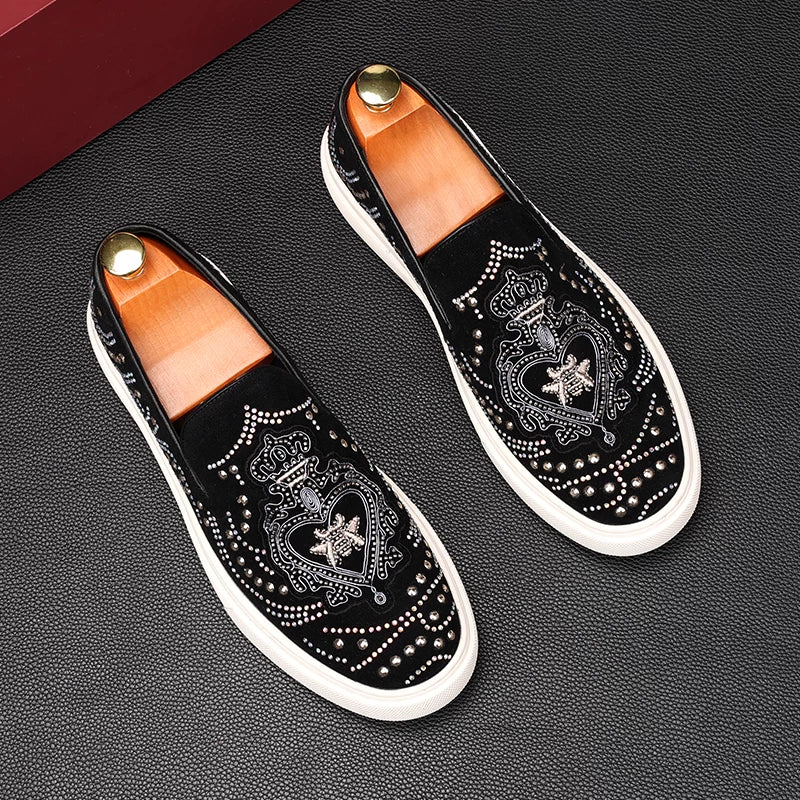 Men's Loafers, Slip-On, Studded