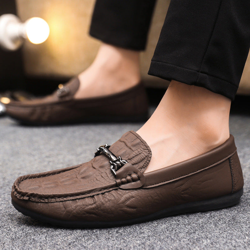 Spring/summer casual sneakers, trendy loafers, men's slip-ons, moccasins, one-step shoes, men's foot