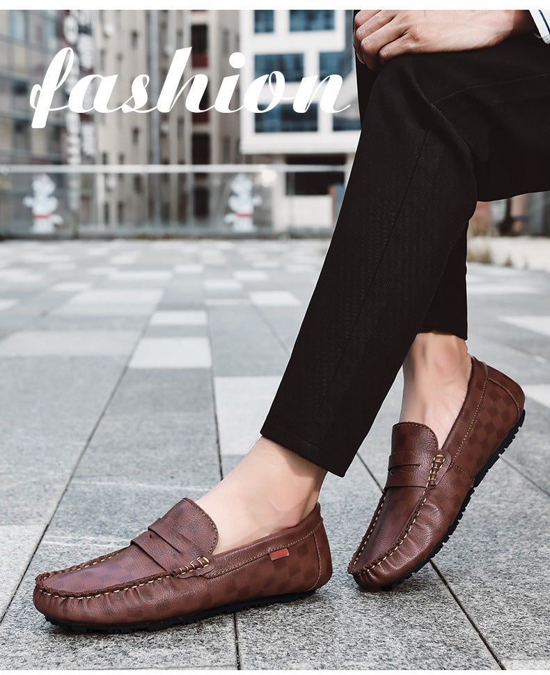 Wow, independent station men's shoes, breathable bean shoes for men, 2025new arrivaltrendyk-style le 8