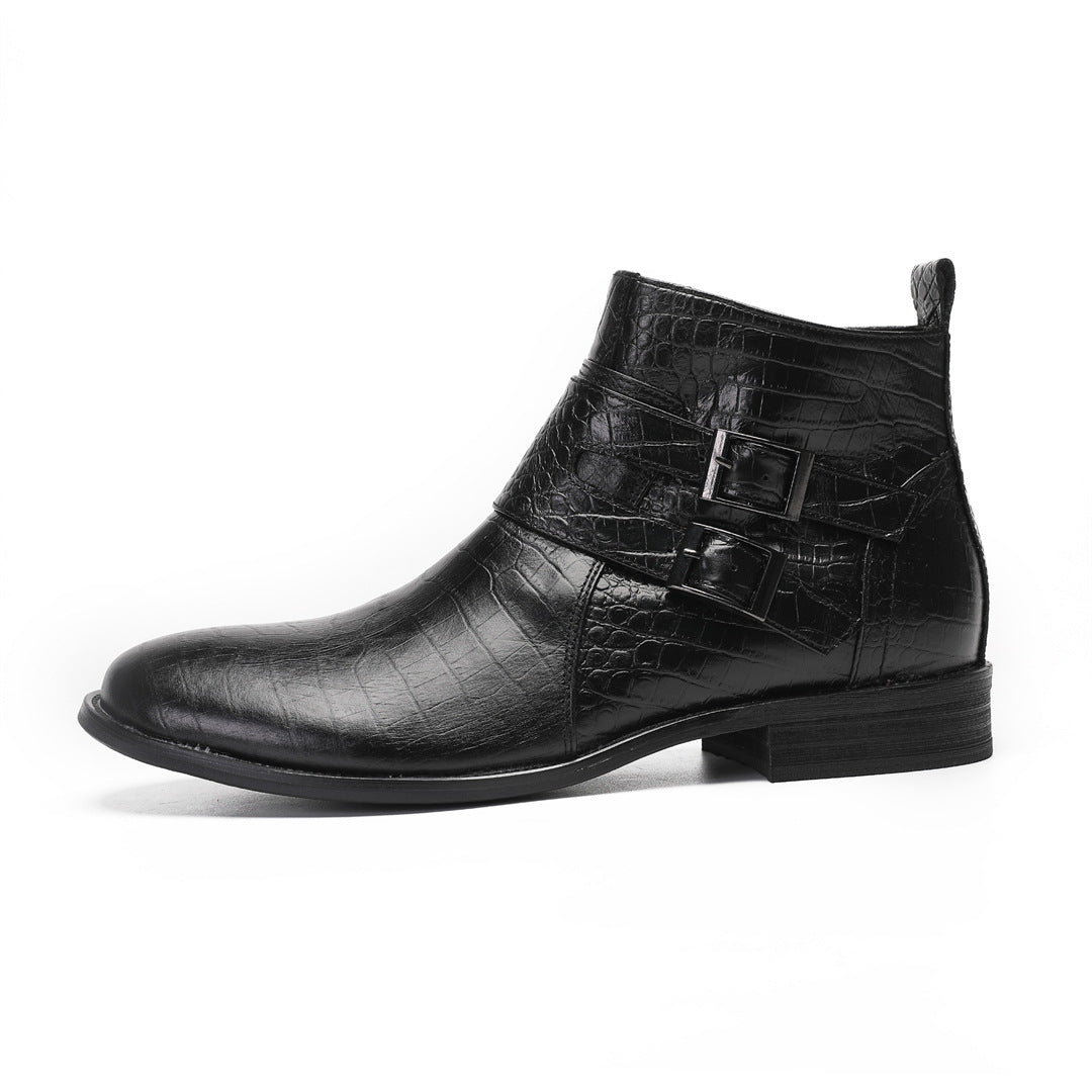 Men's Leather Chelsea Boots – Business, British Style – Style 31
