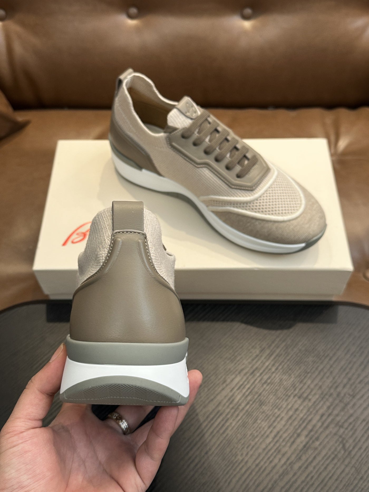 European station new men's flyknit breathable trendy sneakers versatile casual shoes cross-border foreign trade custom oem bn 36