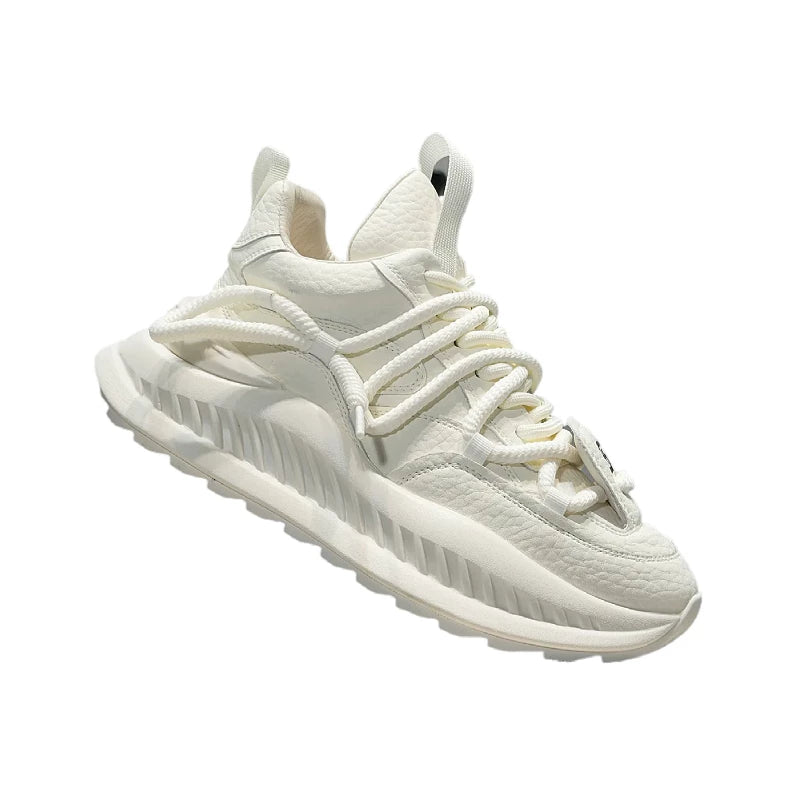 Men's Height-Increasing Platform Low-Top Plus Size Trendy Chunky Dad Sneakers New