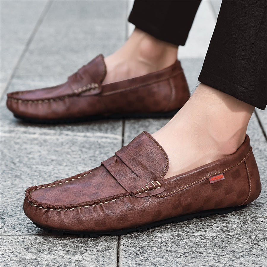 Wow, independent station men's shoes, breathable bean shoes for men, 2025new arrivaltrendyk-style le 2