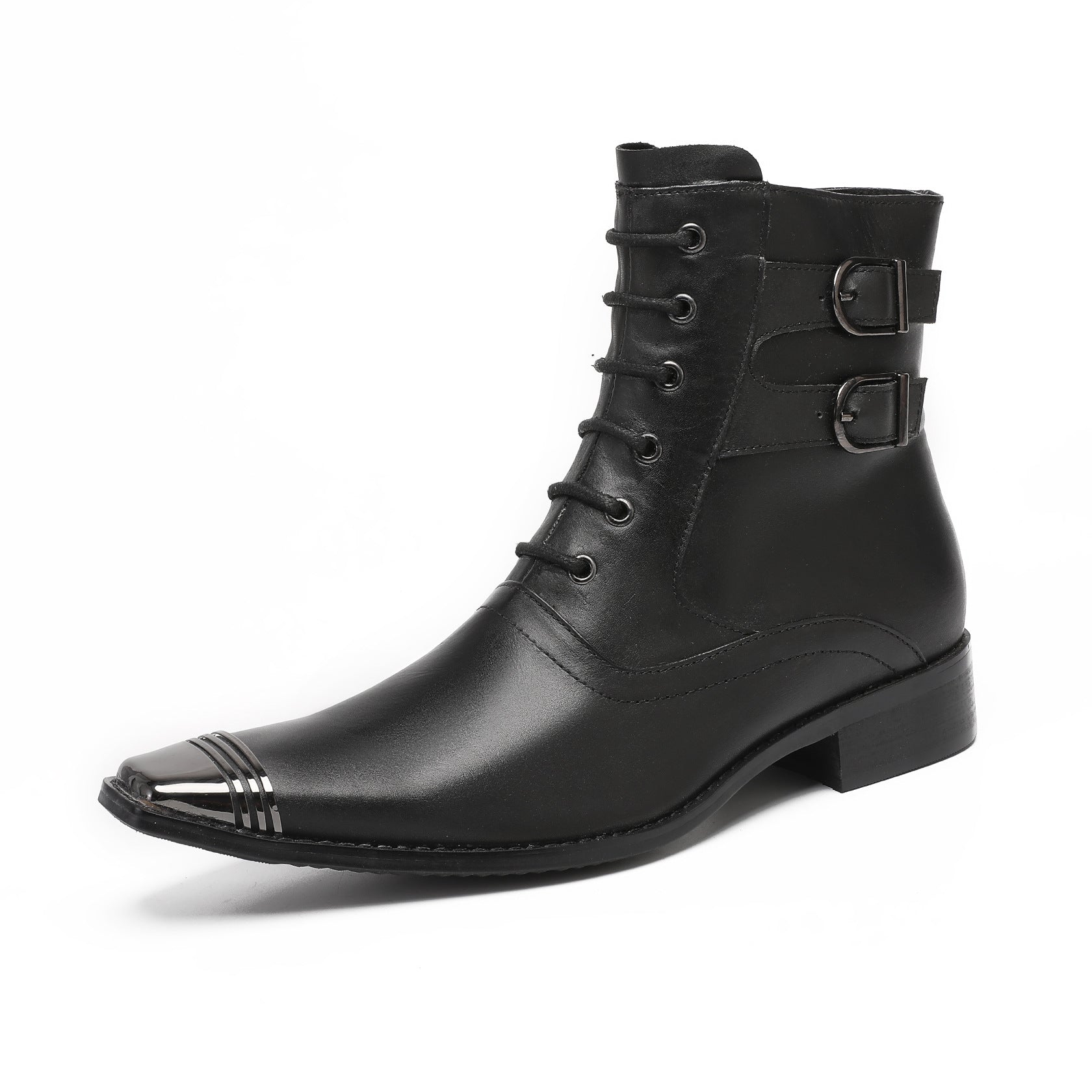 Men's Leather Chelsea Boots – Pointed Toe, Business