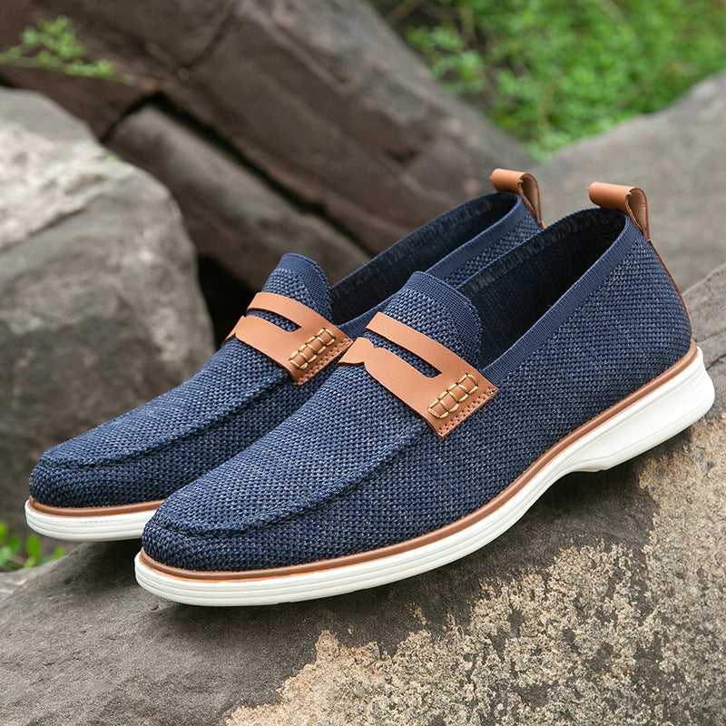 Men's Leather Loafers - Comfortable Non-Slip Business Shoes 1