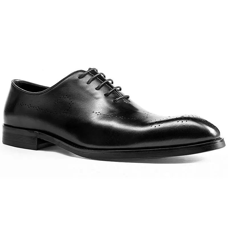 Men's Genuine Leather Oxford Shoes, Handmade, British Style