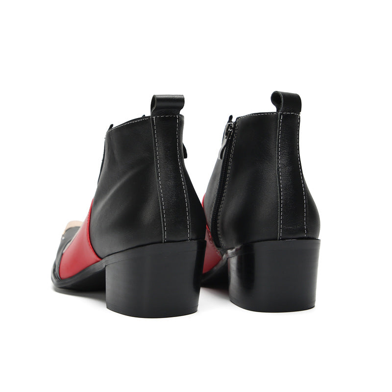 Men's Leather Martin Boots – British Style, Height Increasing