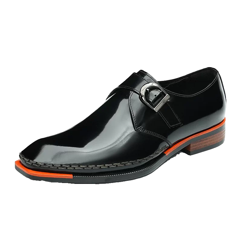 Men's Genuine Leather Leather Shoes, Patent Leather, Slip-On