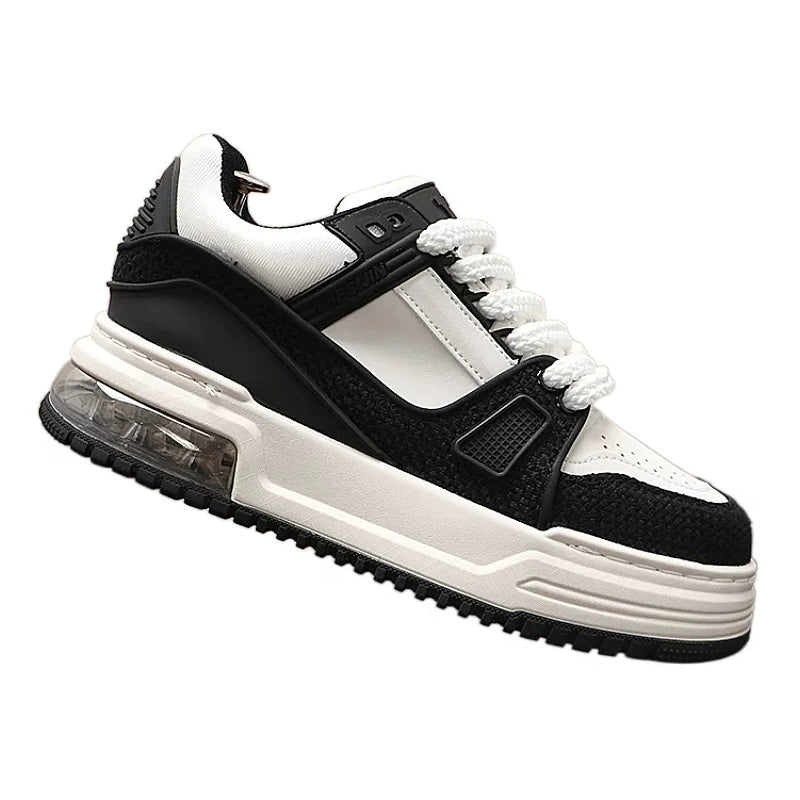 Men's 2026 New Height-Increasing Platform Breathable Low-Top Casual Skate Shoes