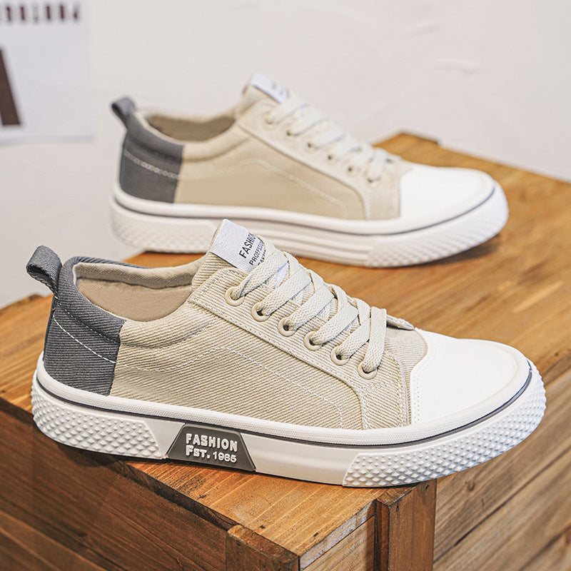 2026 spring/autumn canvas shoes: new breathable, versatile skate shoes for men - soft sole, casual, trendy, and stylish canvas sneakers