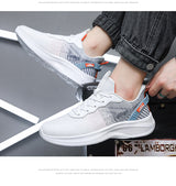 Extra large size sports shoes spring autum men's shoes 48 fly weaving lightweight thick sole 49 sports students 50 non-slip mesh running shoes
