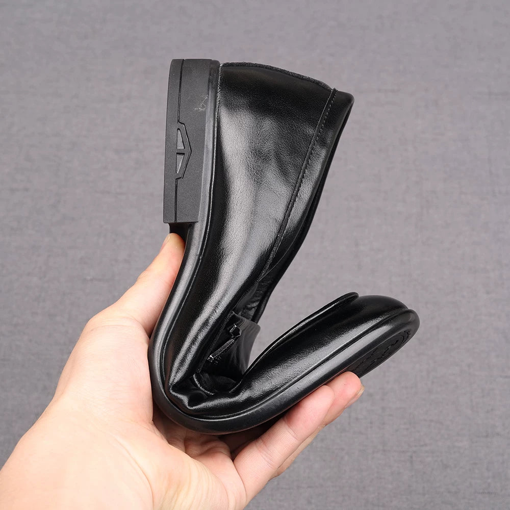 Men's Brown Loafers, Height Increasing, Slip-On