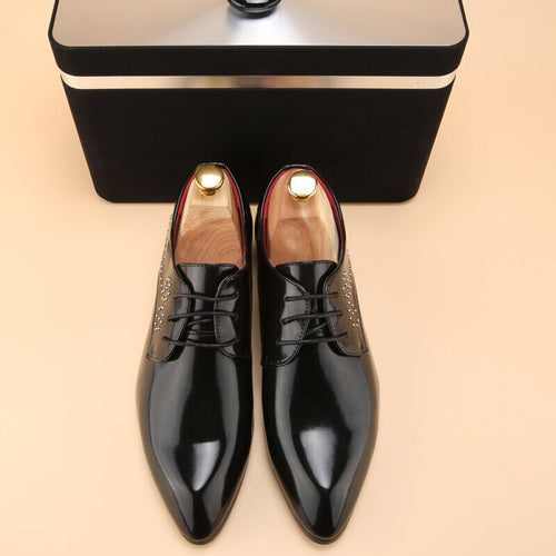 Men's Red Derby Formal Shoes – Business