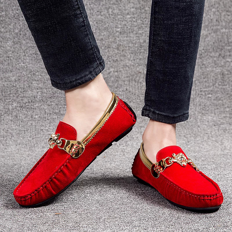 Men's Genuine Leather Loafers, Suede