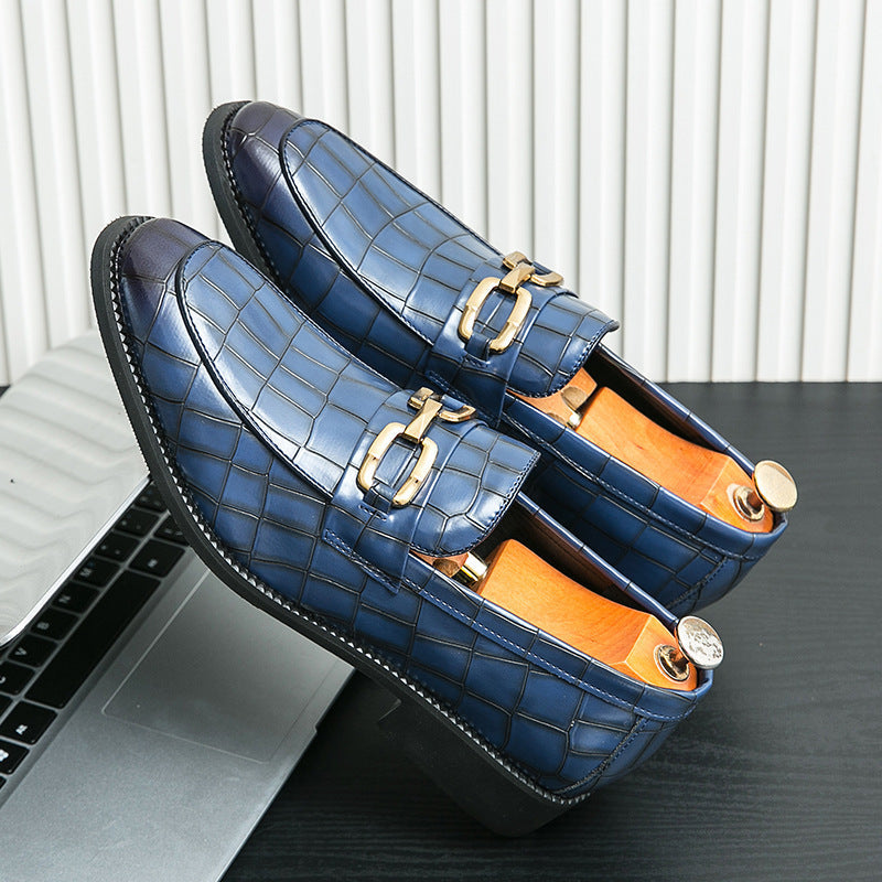 2026 spring cross-border plus size british style men's shoes korean style men's wedding shoes busine 3