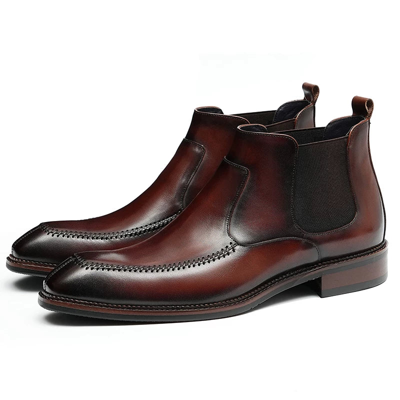 Men's Genuine Leather Martin Boots, British Style