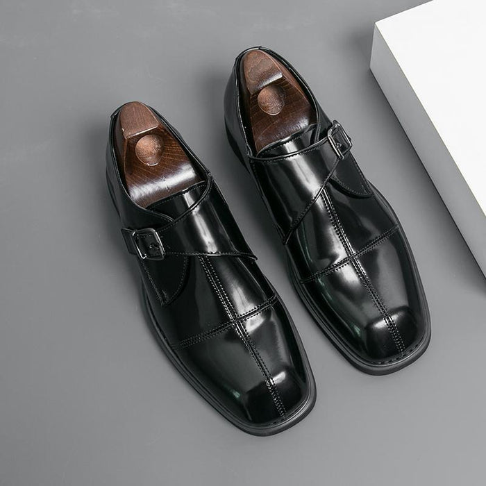 Men's casual leather shoes 2026 new large size export new men's british style loafers trendy men's