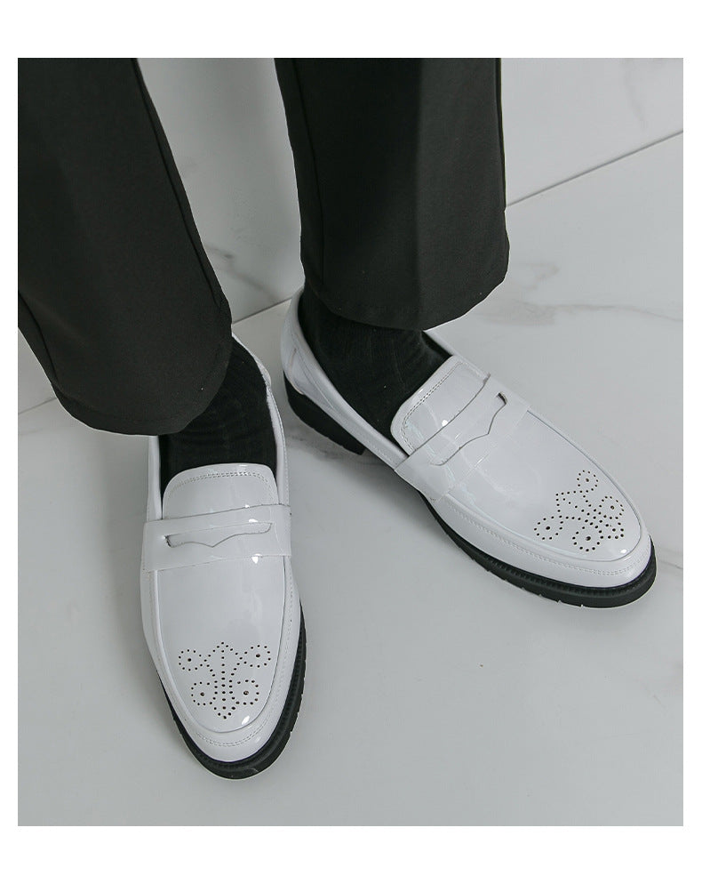 2026 spring new men's casual formal leather shoes business british brogue casual flats wedding shoes 13