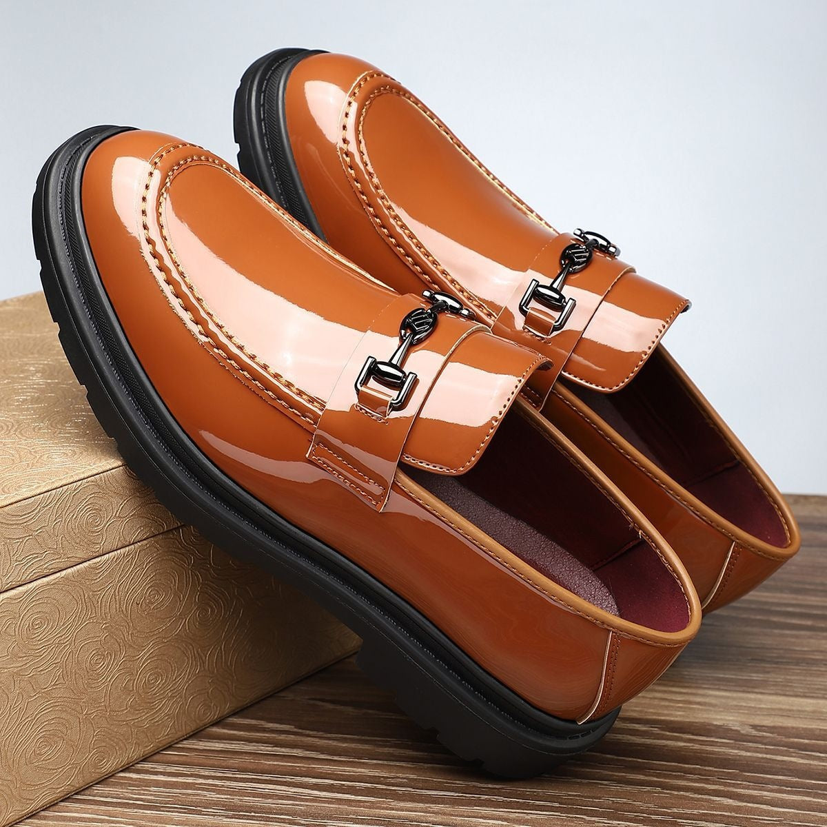 2026 spring new fashion men's casual business anti-slip wear-resistant slip-on loafers 26036 2