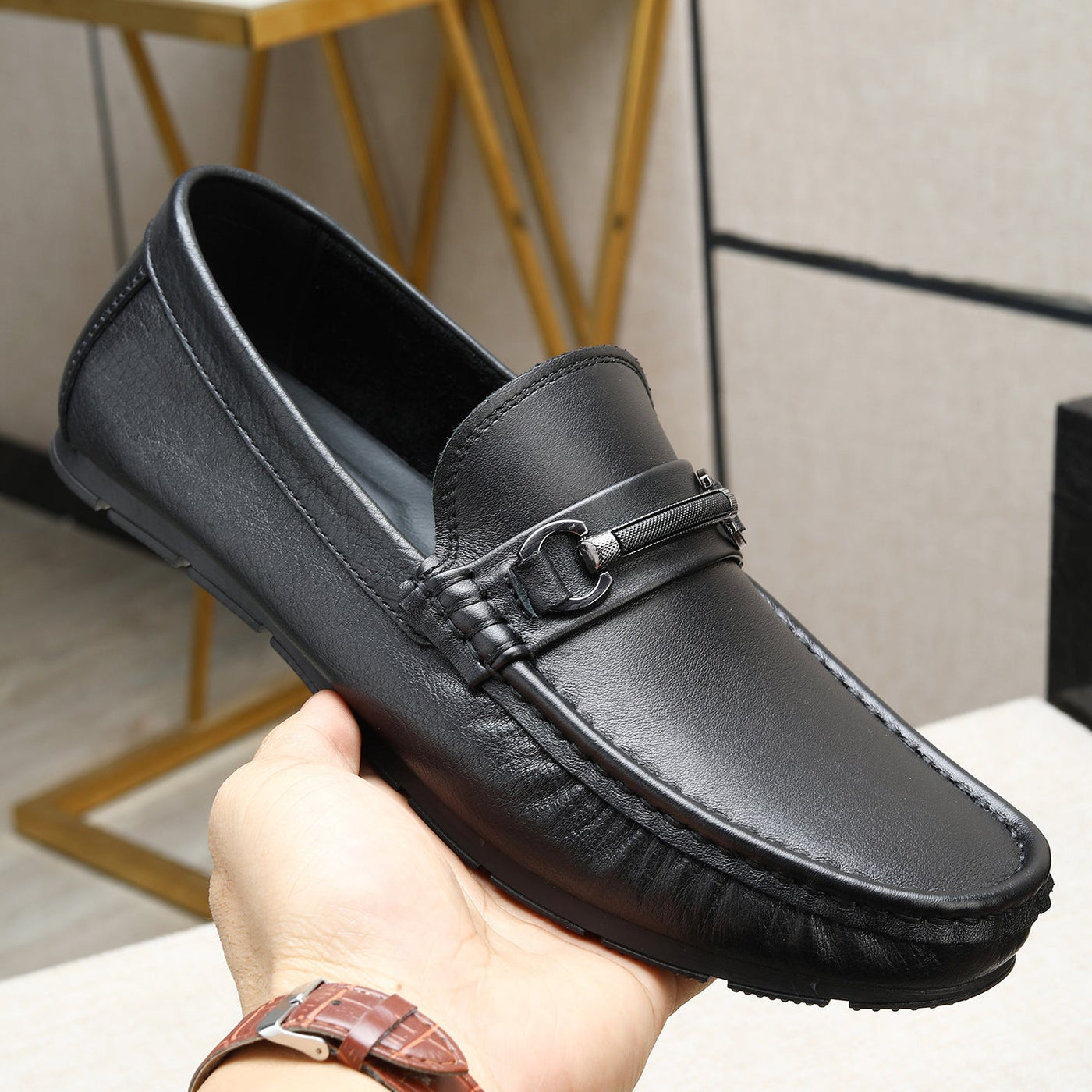 Value-for-money, ultra-soft, single-layer cowhide moccasins – new 2026 spring/summer collection. sli 3