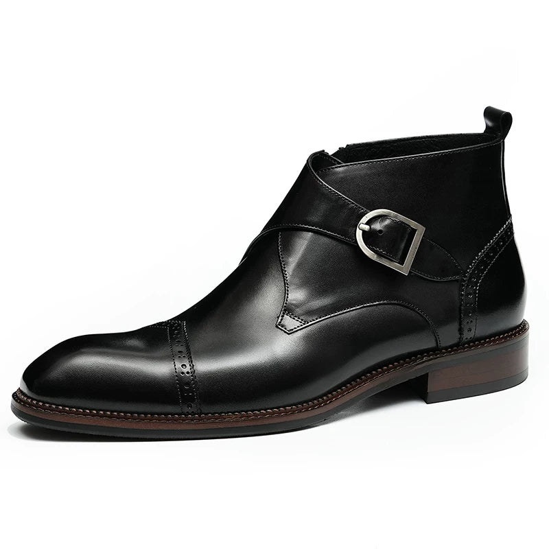 Men's Genuine Leather Martin Boots, British Style
