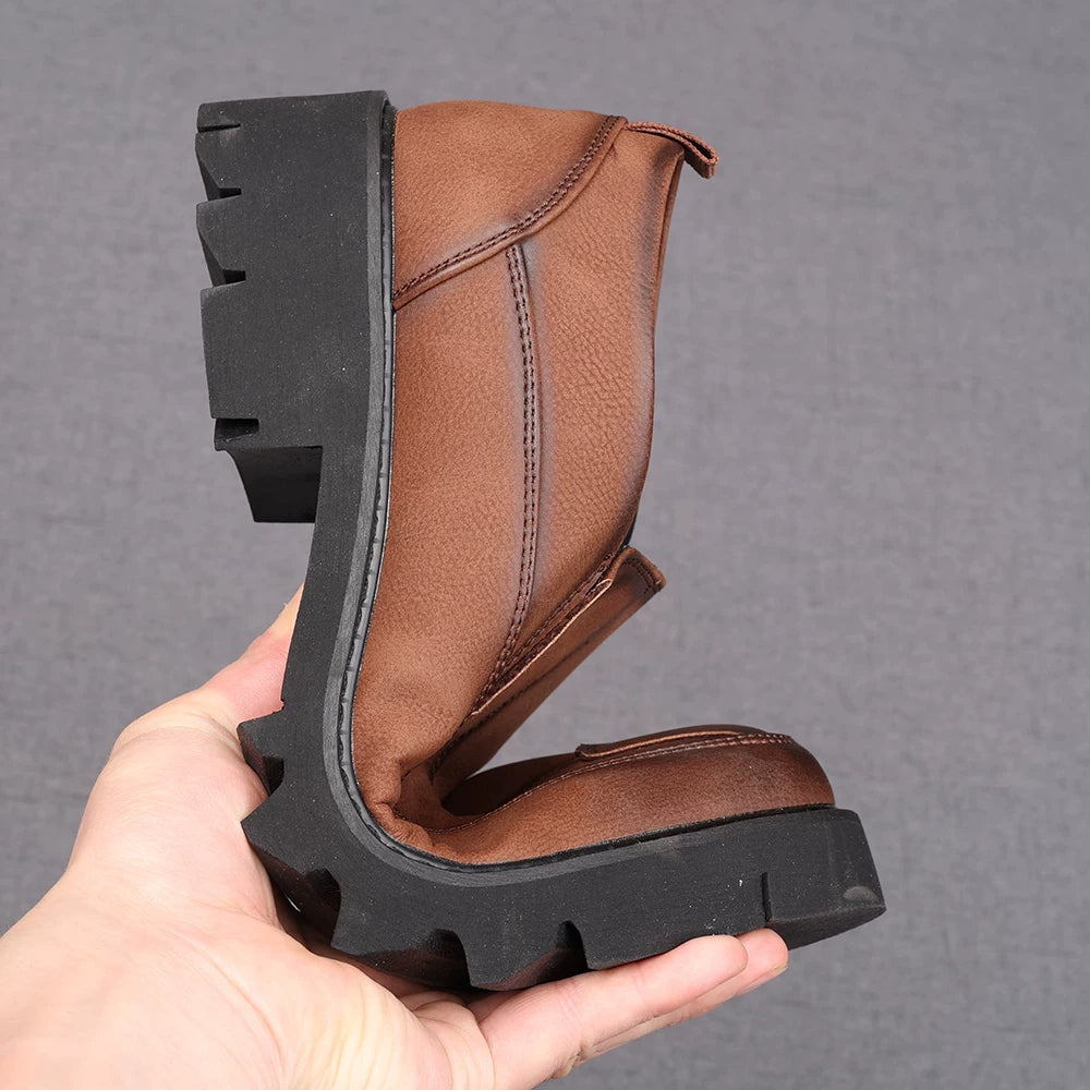 Men's Loafers, Height Increasing, Thick Sole