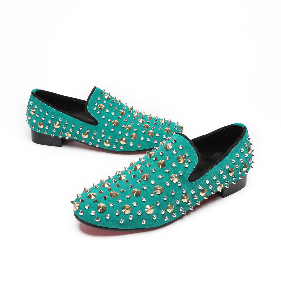 2024 new breathable beanie shoes men's summer casual street canvas lazy driving one pedal low-top shoes rhinestones