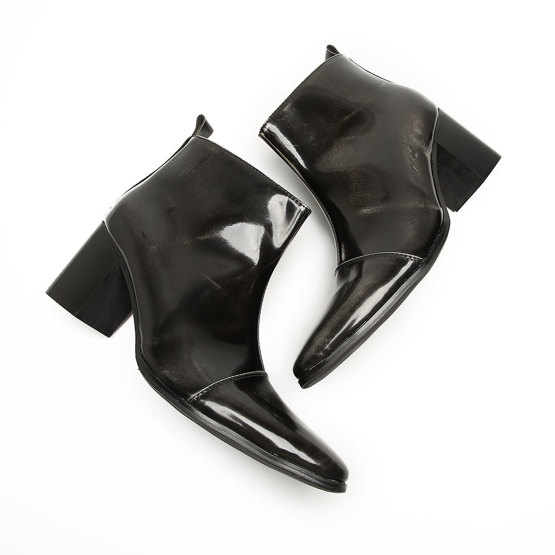 Men's Leather Martin Boots – Thick Sole