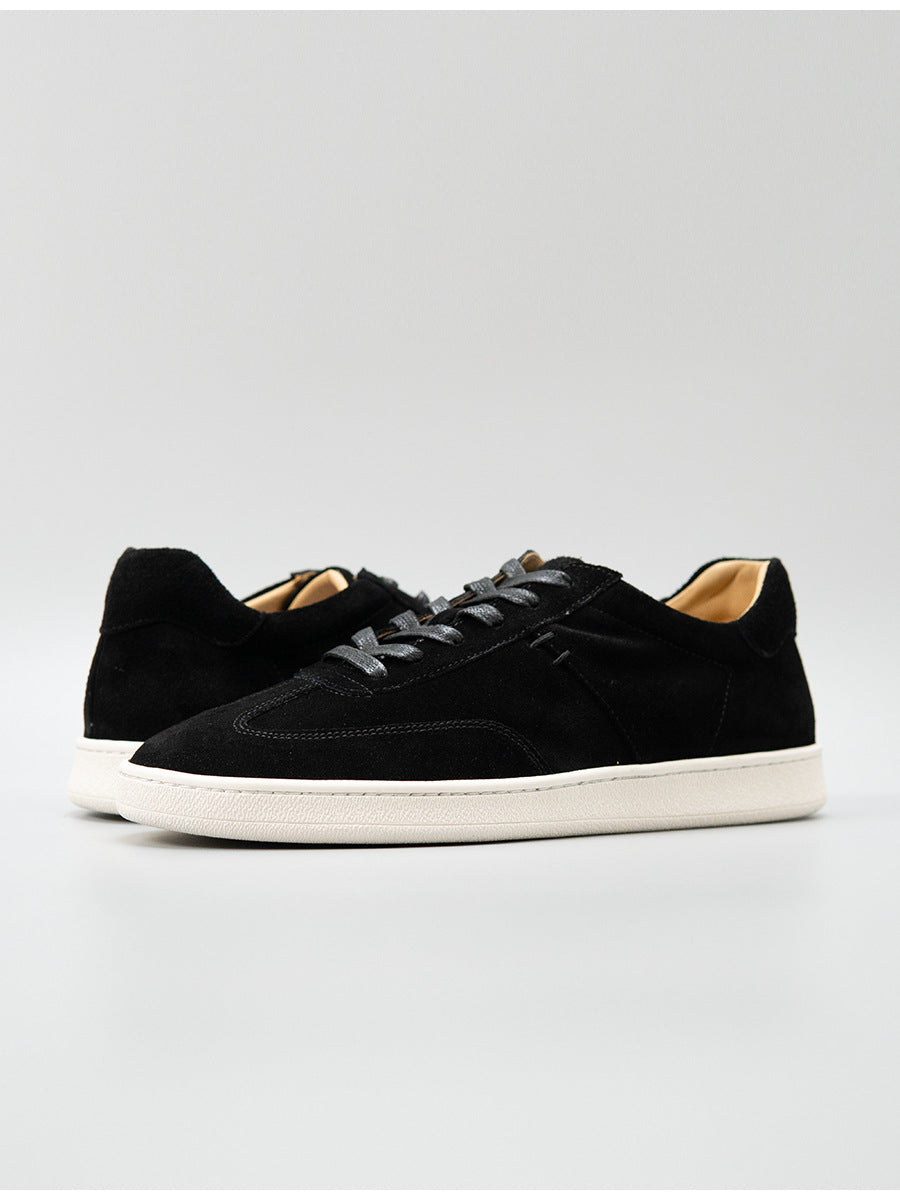 Zhenxian european station summer retro genuine leather guangzhou handmade pure color casual shoes fashiontrendy men's shoes easiest for match sneakers