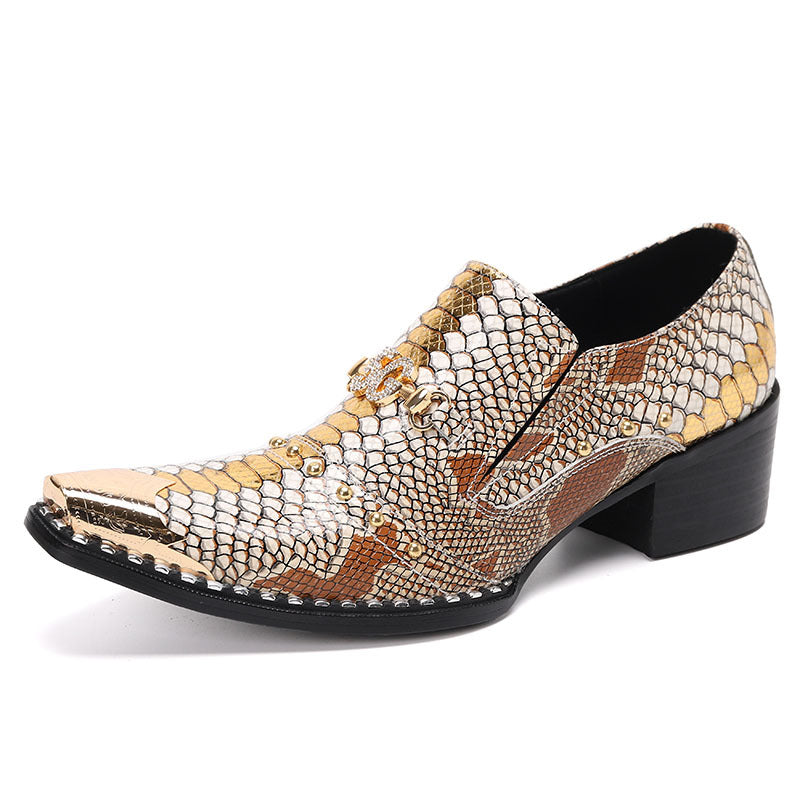 Men's Leather Casual Shoes – Pointed Toe, Business – Style 11