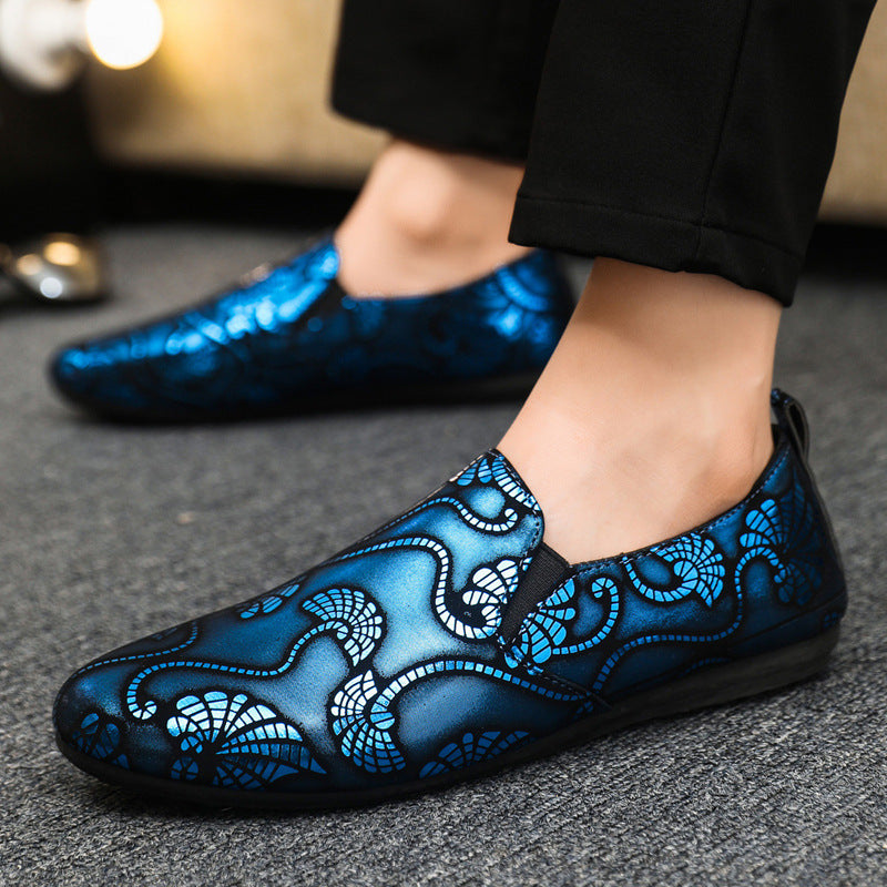 Spring and autumn social guy casual shoes trendy shoes Doudou shoes men lazy shoes cover feet and pedal men's shoes cross-border
