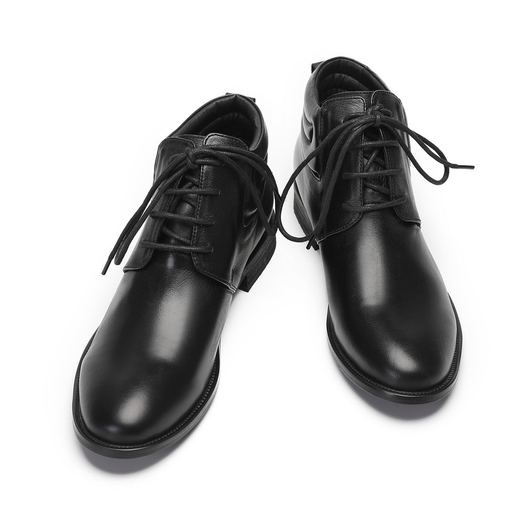 Chelsea Boots Men's Leather British High Top Business Leather Shoes Brock Carved Casual Short Boots Men's Martin Boots