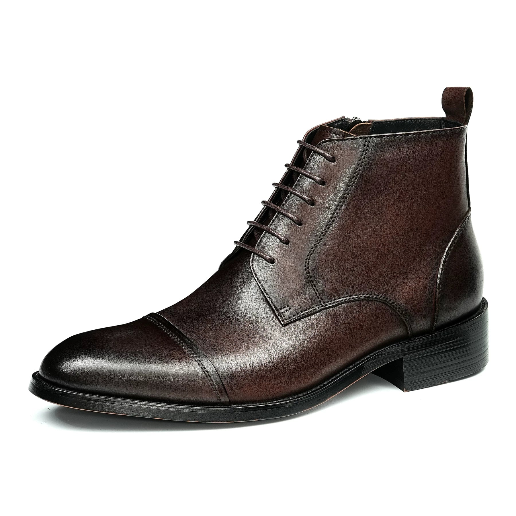 Men's Genuine Leather Martin Boots, Pointed Toe, British Style