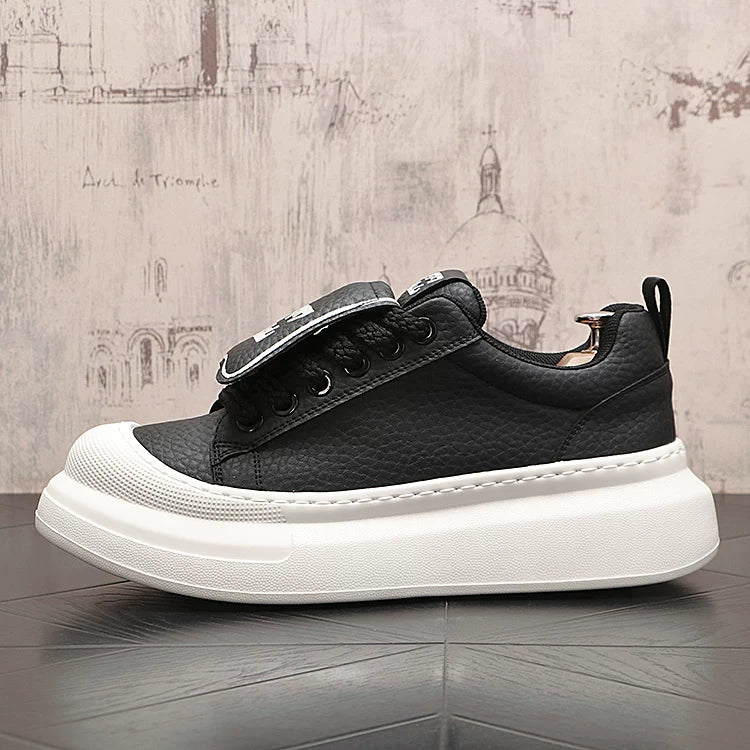 Men's Platform Low-Top Trendy Skate Shoes