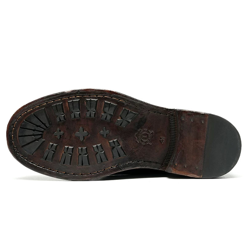 Men's Genuine Leather Leather Shoes, Handmade, British Style