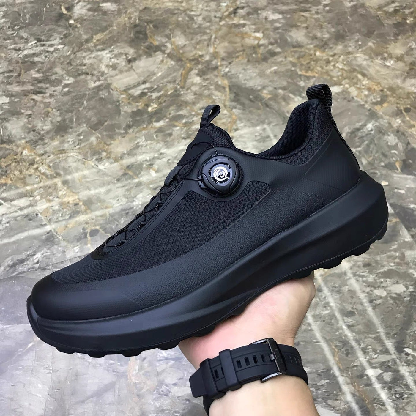 Autumn and winter new cloth men's shoes outdoor sports leisure knob buckle lightweight thick sole 1