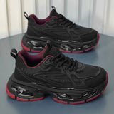Men's shoes 2026 spring new fashion chunky sole dad shoes men's breathable lightweight running sports casual trendy shoes