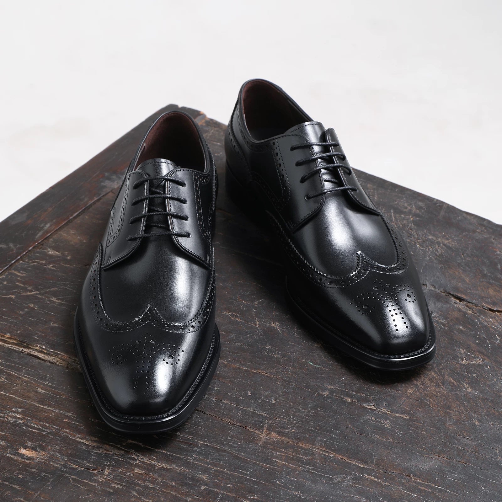 Men's Genuine Leather Derby Shoes, Breathable, Handmade