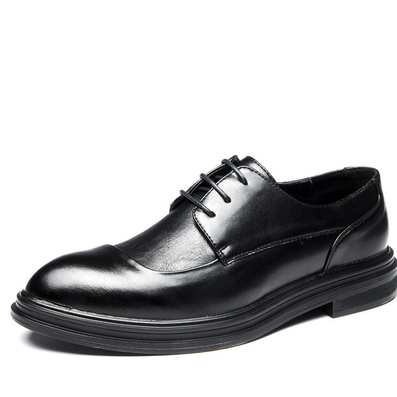 New men's pointed-toe leather shoes - korean style, trendy formal & business casual, plus size, brit