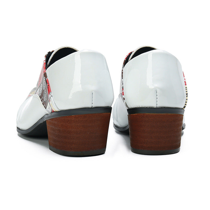 Height-increasing shoes for men 8cm men's inner height-increasing business formal leather shoes 6cm genuine leather pointed-toe groom's wedding shoes soft-soled men's shoes