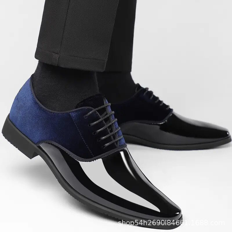 Men's formal business leather shoes - lightweight, trendy casual shoes - british style, versatile pa