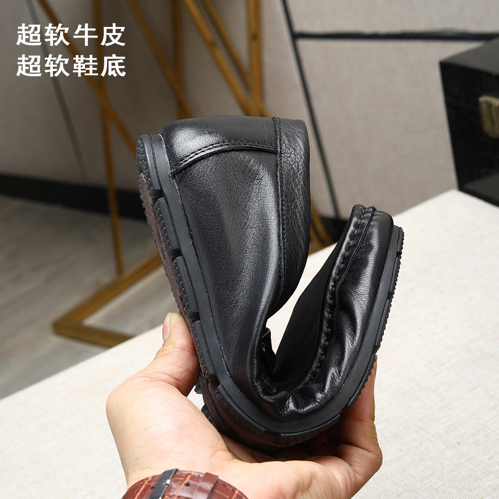 Soft and breathable single-layer cowhide loafers, new for spring/summer 2026. slip-on, comfortable m 5