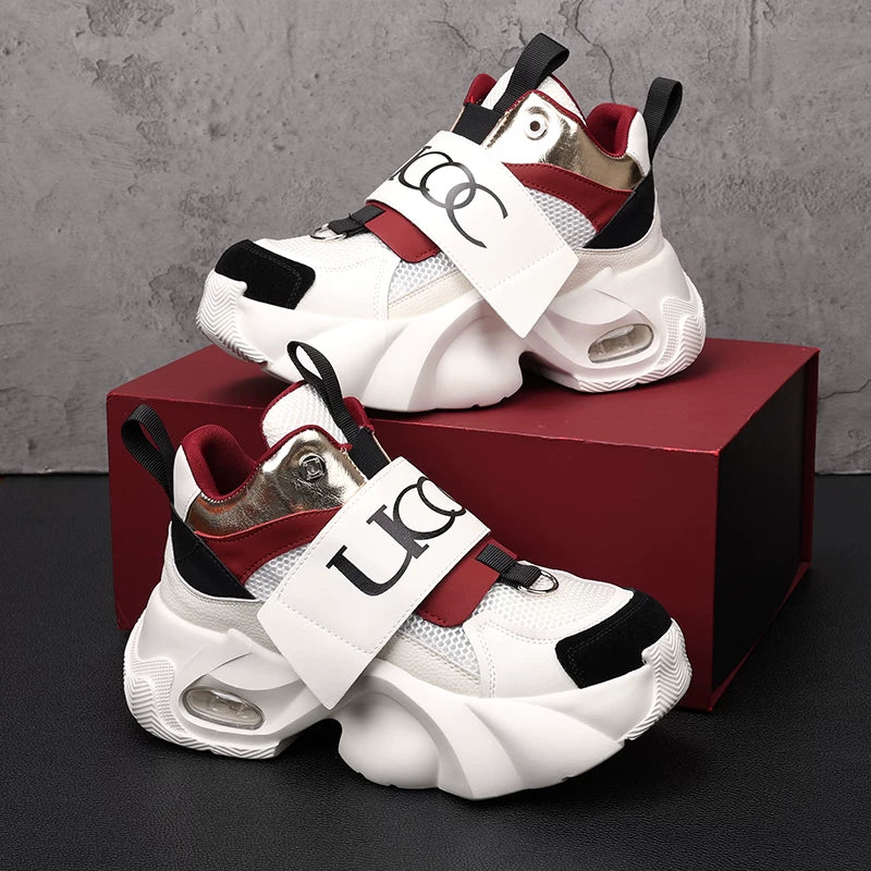 Men's Chunky Sneakers, Height Increasing, Thick Sole